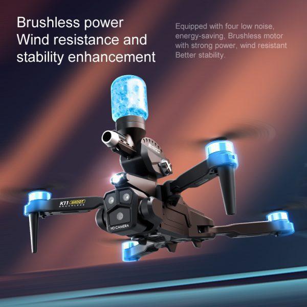 Three Camera Brushless Motor Water Bomb Drone Toy K11MAX - Image 20