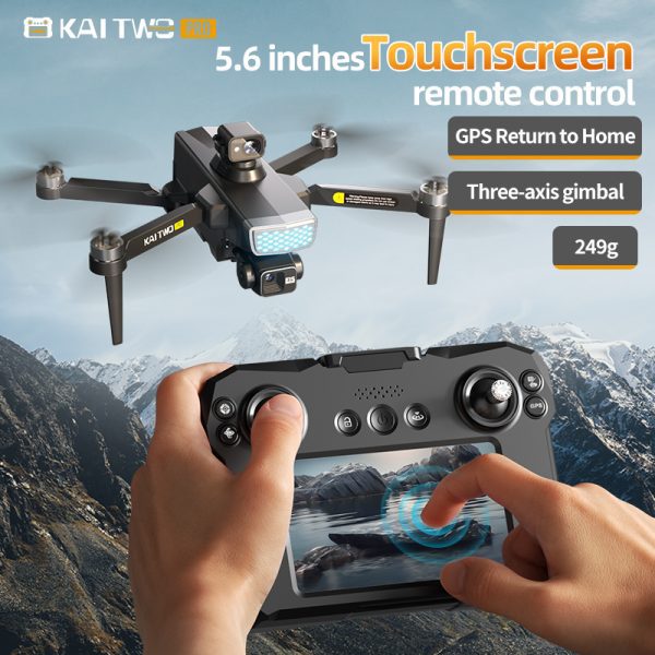 GPS Three Axis Gimbal RC Screen Control EIS HD Camera Drone KAI2MAX - Image 3