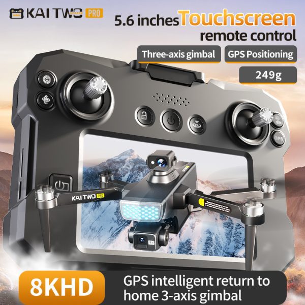 GPS Three Axis Gimbal RC Screen Control EIS HD Camera Drone KAI2MAX - Image 11