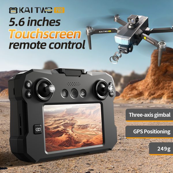 GPS Three Axis Gimbal RC Screen Control EIS HD Camera Drone KAI2MAX - Image 13