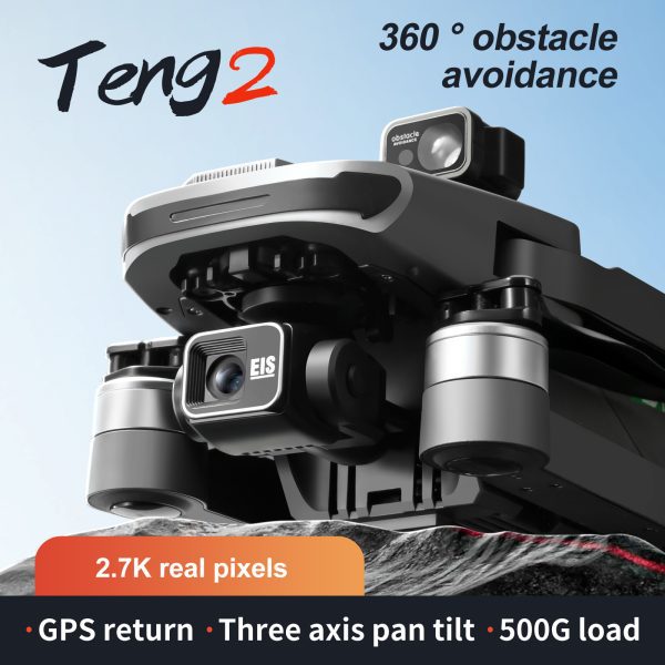 GPS Three Axis Gimbal RC Screen Control HD Camera Drone S155 - Image 6