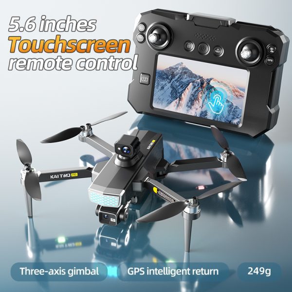 GPS Three Axis Gimbal RC Screen Control EIS HD Camera Drone KAI2MAX - Image 4