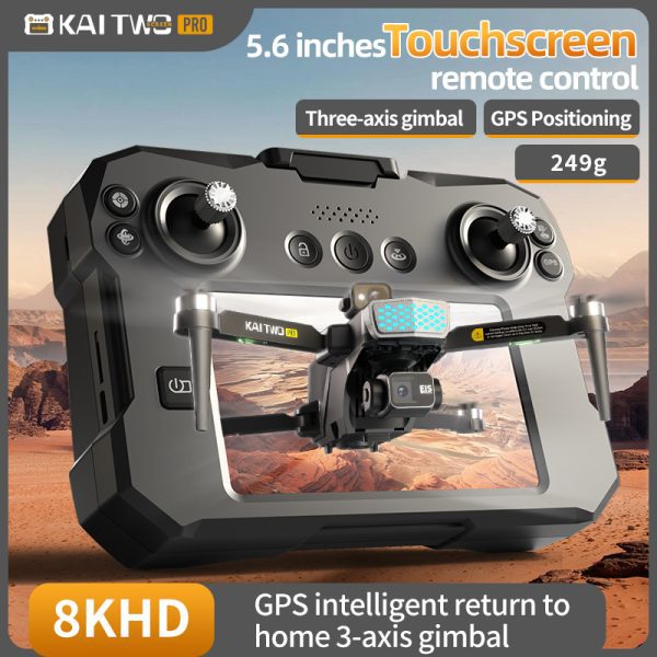 GPS Three Axis Gimbal RC Screen Control EIS HD Camera Drone KAI2MAX - Image 6