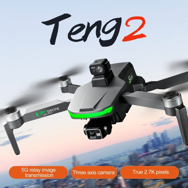 GPS Three Axis Gimbal RC Screen Control HD Camera Drone S155 - Image 8