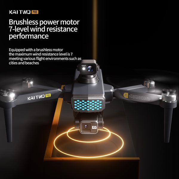 GPS Return Three Axis Gimbal Obstacle Avoidance HD Camera Drone KAI2 - Image 4