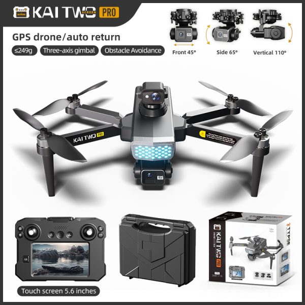 GPS Three Axis Gimbal RC Screen Control EIS HD Camera Drone KAI2MAX - Image 7