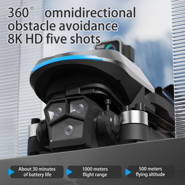 360° Obstacle Avoidance HD Triple Camera GPS Return Drone AE8 - Image 10