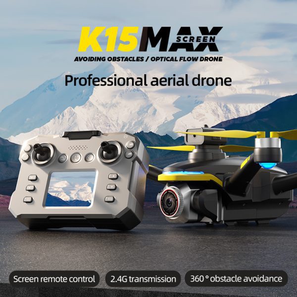 Remote Control Screen Control Optical Flow Camera Drone Toy K15MAX - Image 13