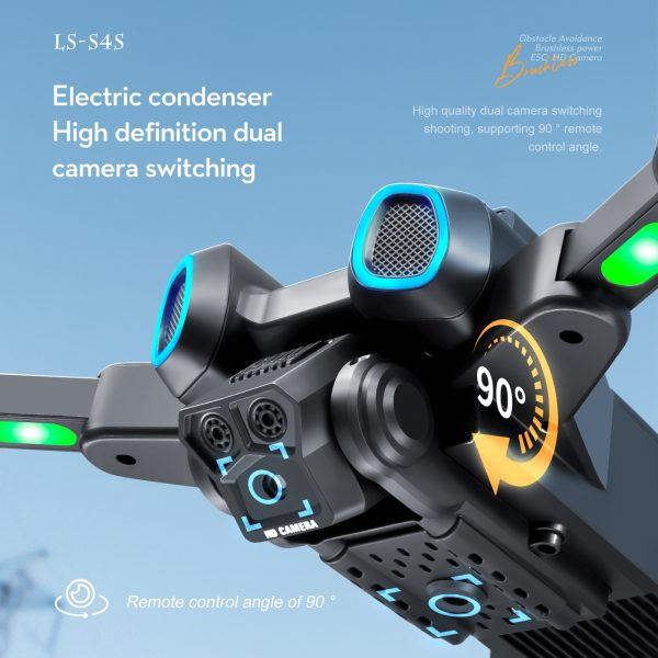 Cool Light Obstacle Avoidance Camera Drone Toy Airplane S4S - Image 12