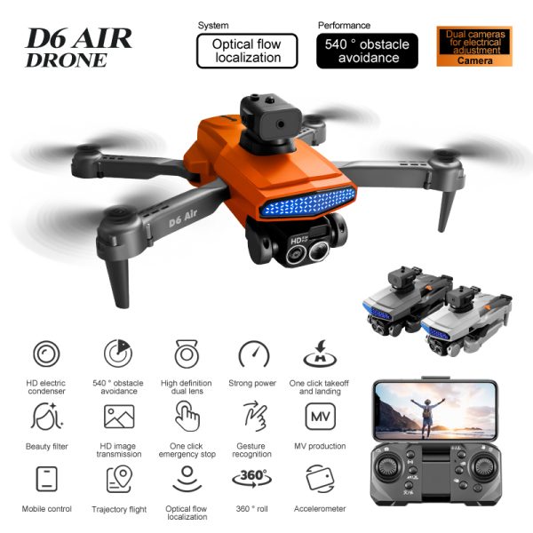 Cool Lighting 8K HD Camera Obstacle Avoidance Drone Toy - Image 15