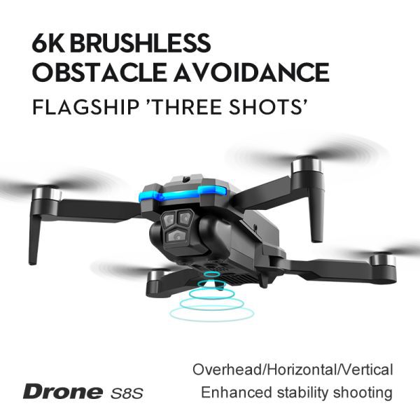 Obstacle Avoidance HD Triple Camera Drone Quadcopter S8S - Image 19