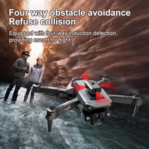 Triple Camera Obstacle Avoidance Optical Flow Drone Toy K6MAX - Image 8