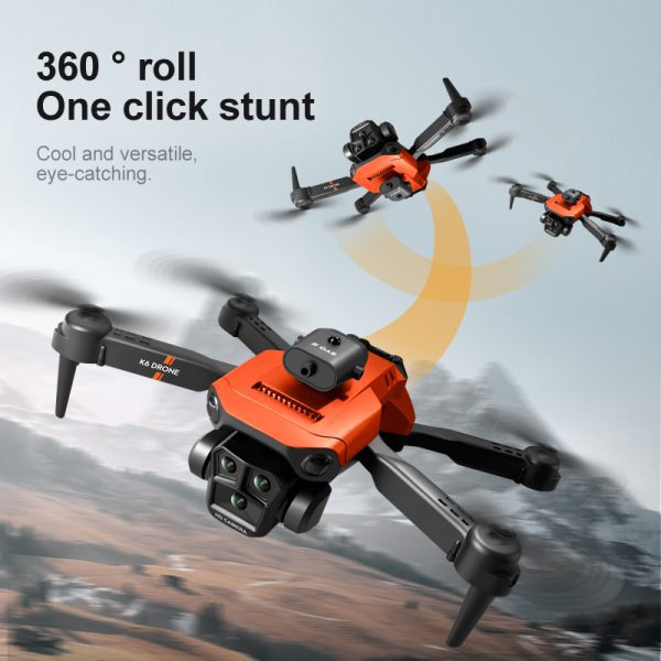 Triple Camera Obstacle Avoidance Optical Flow Drone Toy K6MAX - Image 9