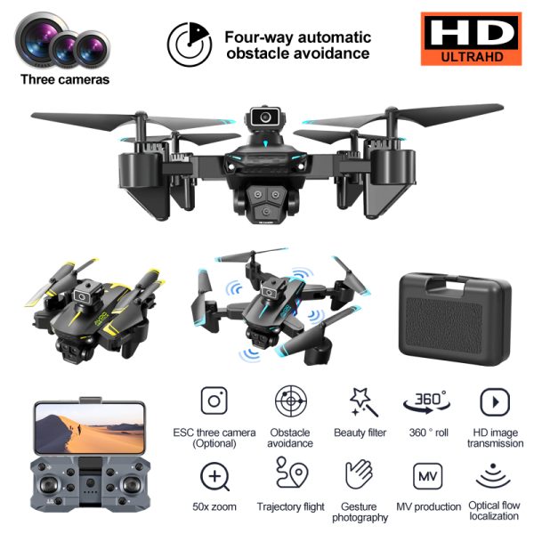 Obstacle Avoidance Triple Camera Optical Flow Positioning Drone Toy KY605S - Image 10